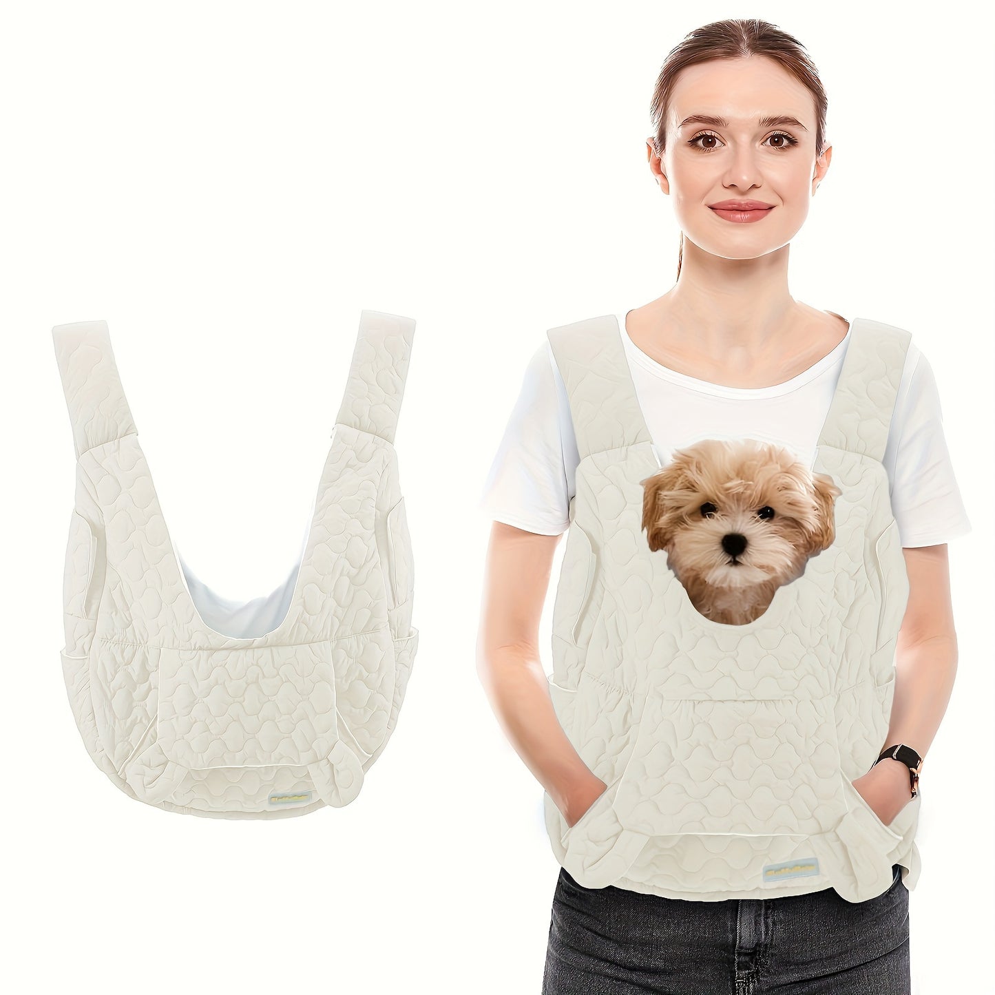 Fluffybaby Dog Sling Carrier - Winter Pet Bag