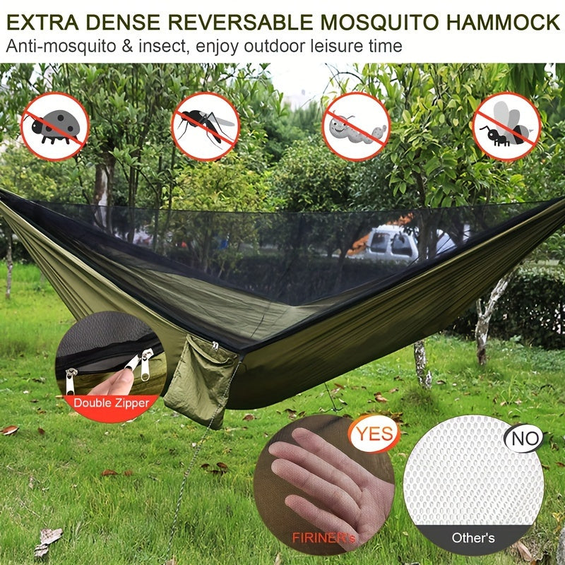 Quick-Setup Mosquito Net Hammock