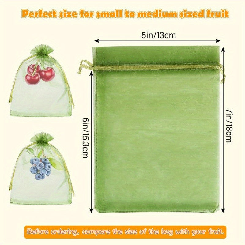 100pcs Fruit and Vegetable Protection Net Bags -