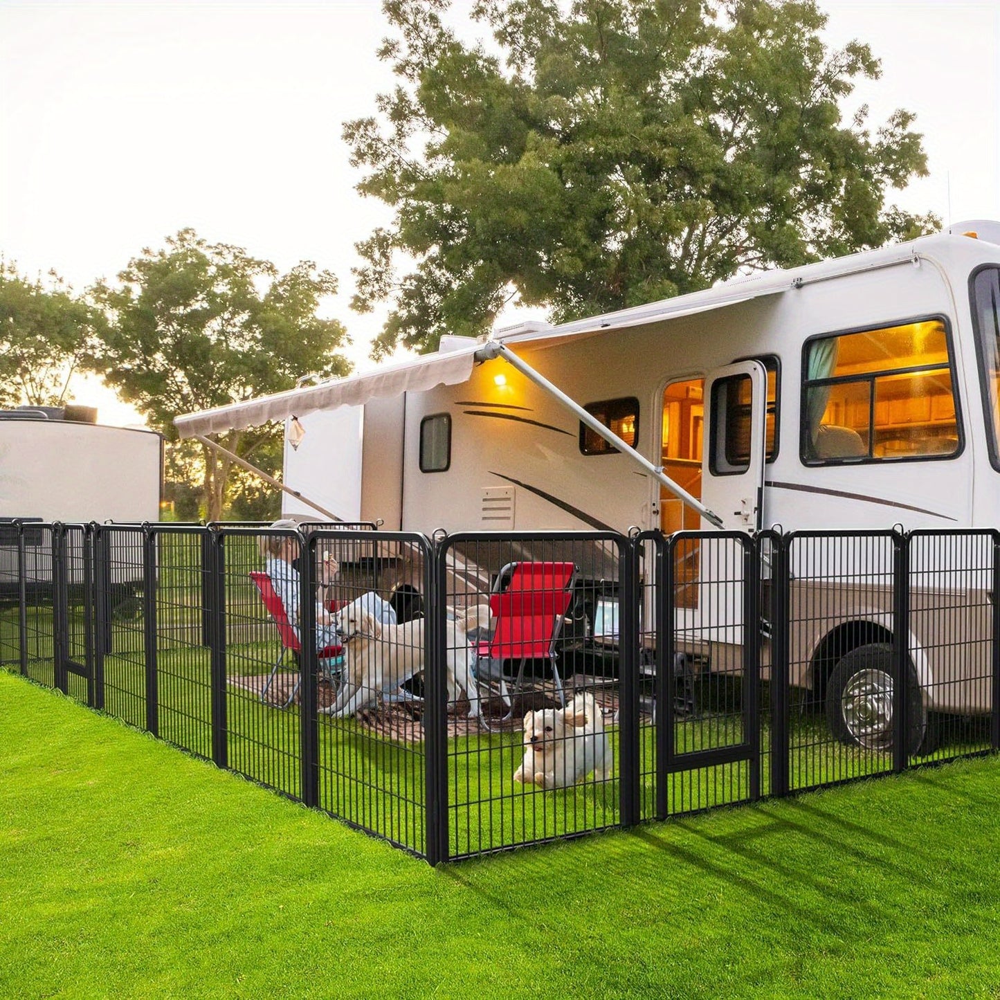 16/8 Panels Dog Playpen, Outdoor, Indoor