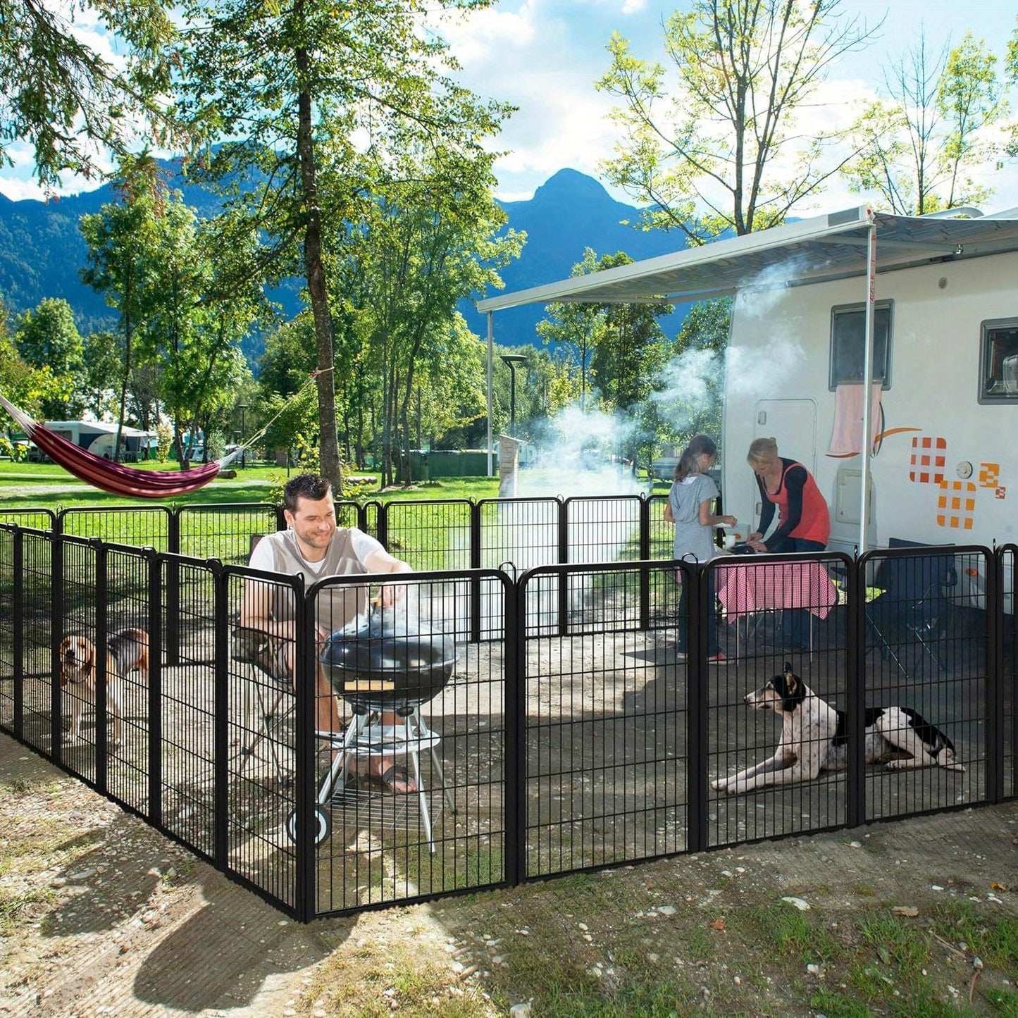 16/8 Panels Dog Playpen, Outdoor, Indoor