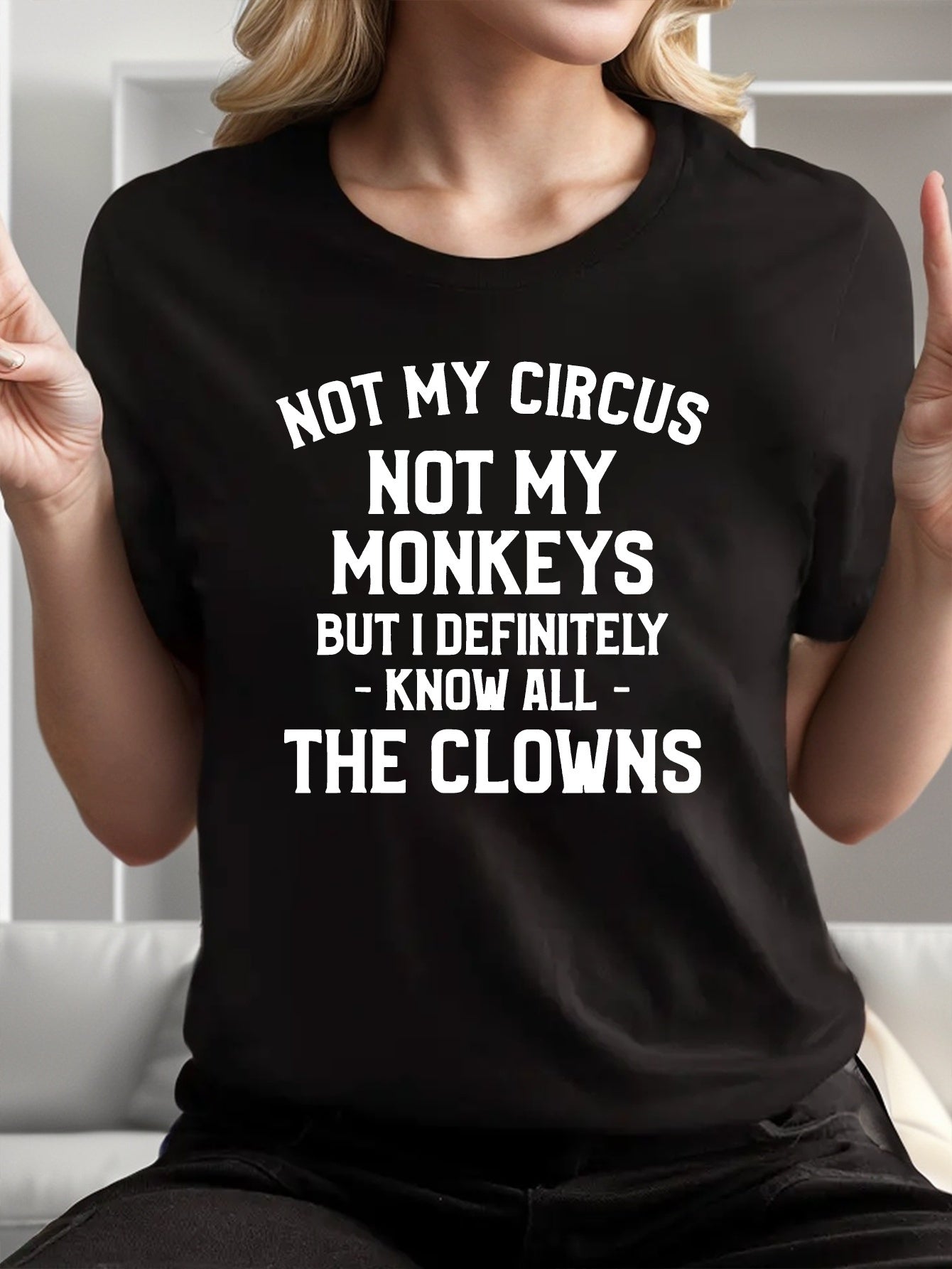Women'S Cotton Blend Crew Neck T-Shirt,