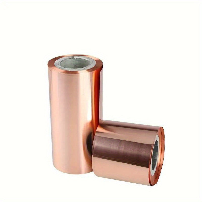 99.9% Pure Copper Metal Sheet for Grounding, Crafts & Industrial Use - 0.1mm Thickness - Conductive Copper Tape