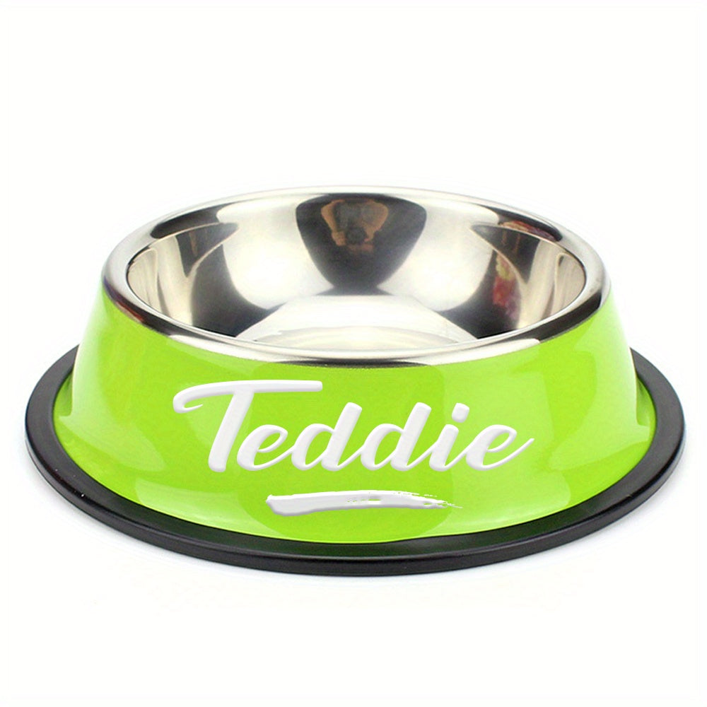 Personalized Anti Slip Stainless Steel Pet Bowl