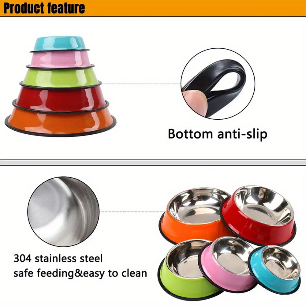Personalized Anti Slip Stainless Steel Pet Bowl