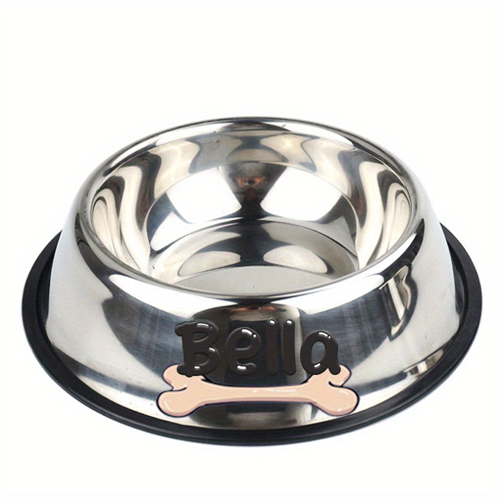 Personalized Anti Slip Stainless Steel Pet Bowl