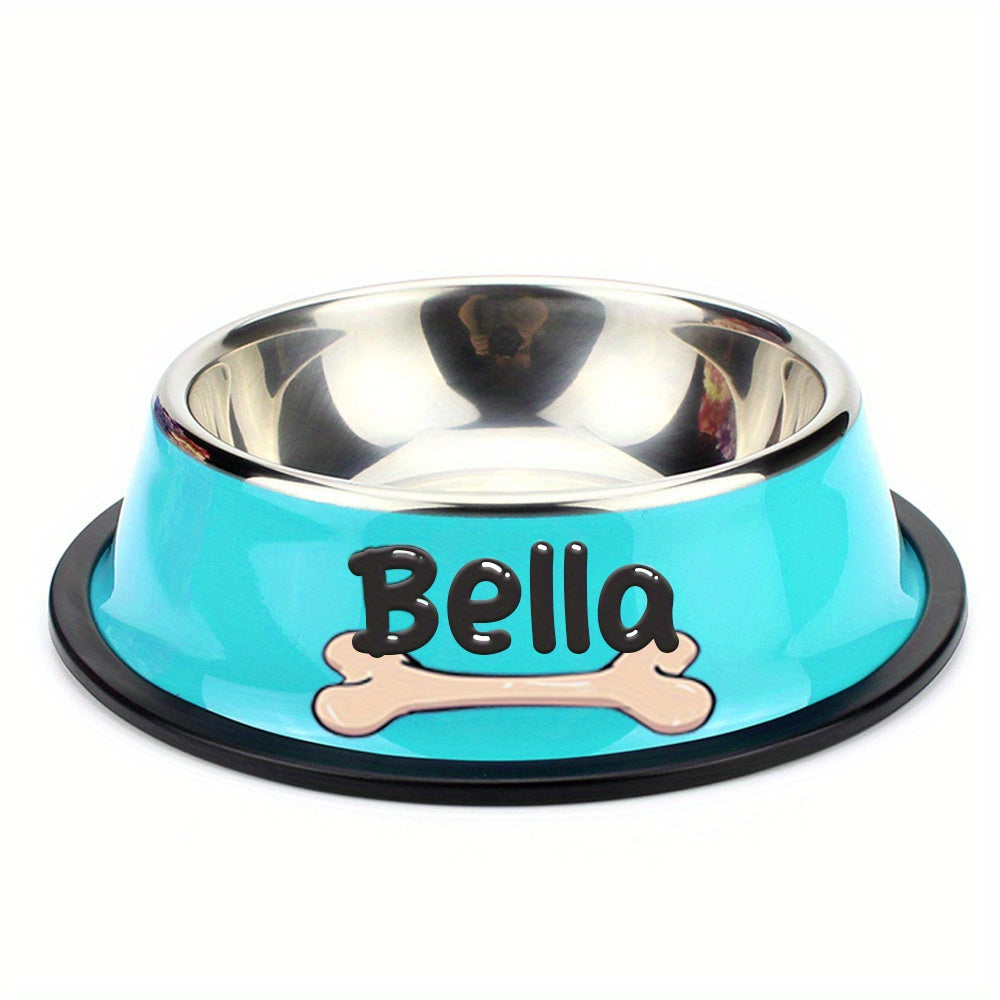 Personalized Anti Slip Stainless Steel Pet Bowl