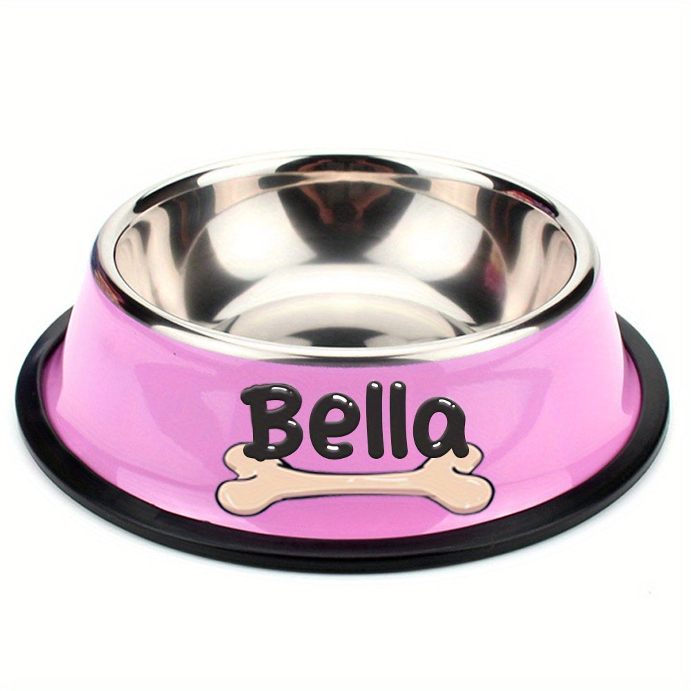 Personalized Anti Slip Stainless Steel Pet Bowl