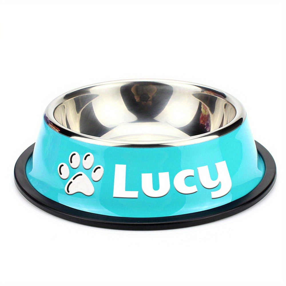 Personalized Anti Slip Stainless Steel Pet Bowl
