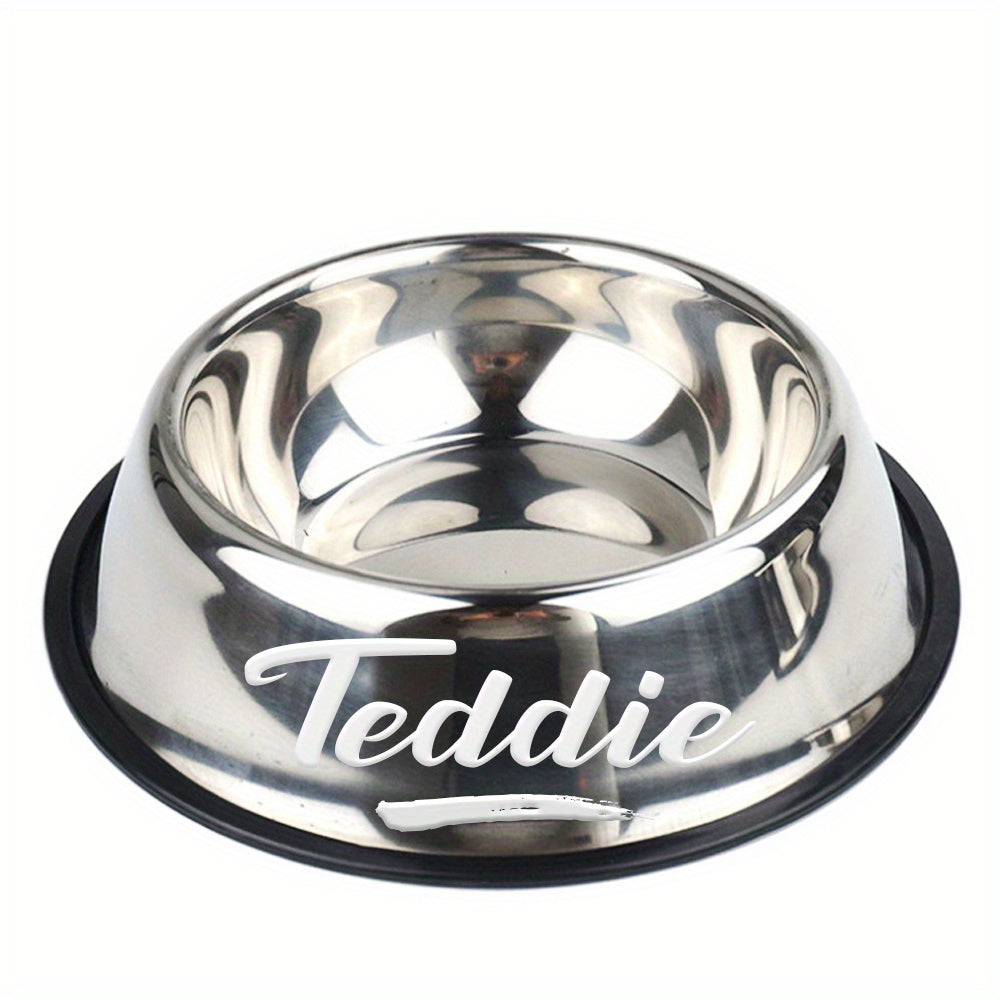 Personalized Anti Slip Stainless Steel Pet Bowl
