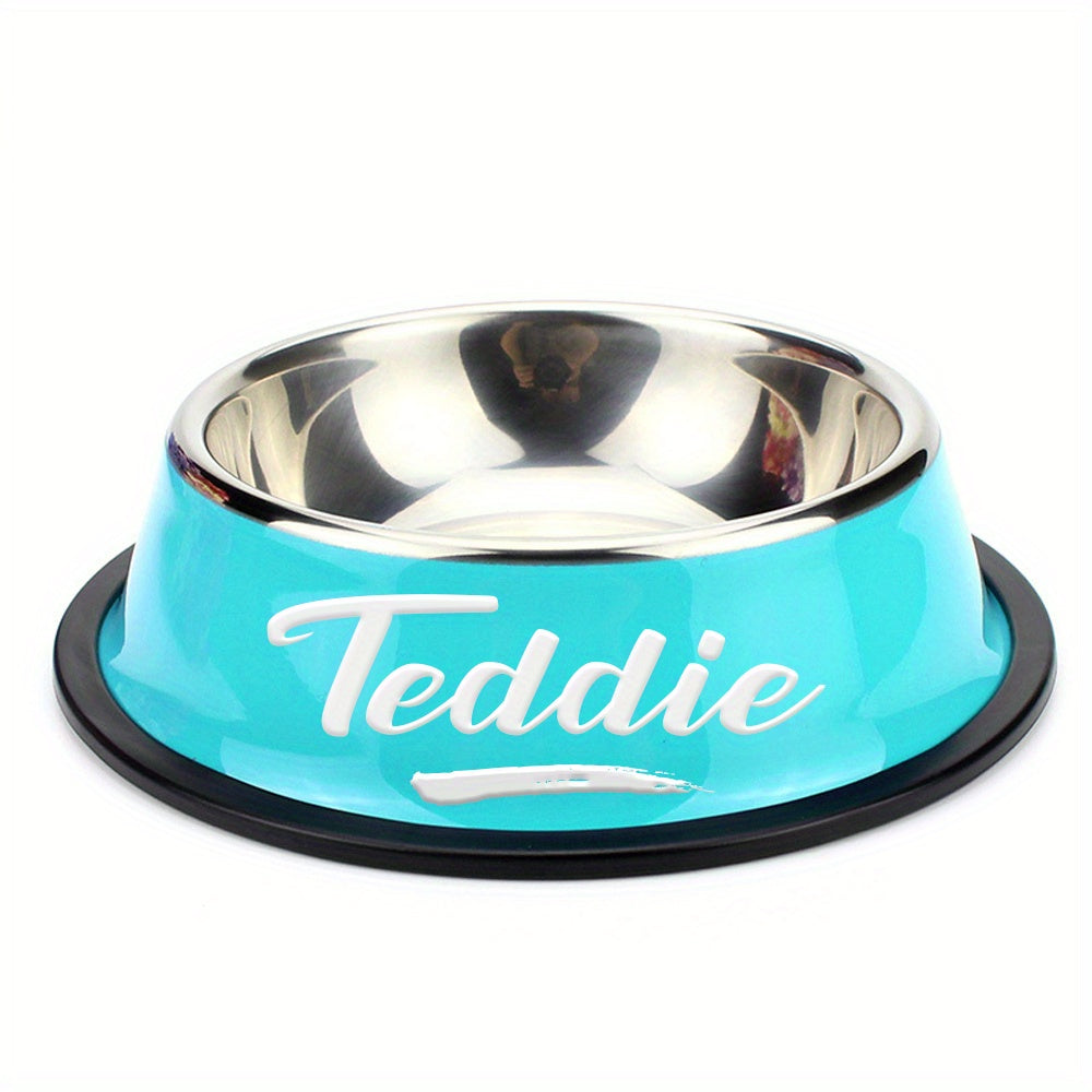 Personalized Anti Slip Stainless Steel Pet Bowl