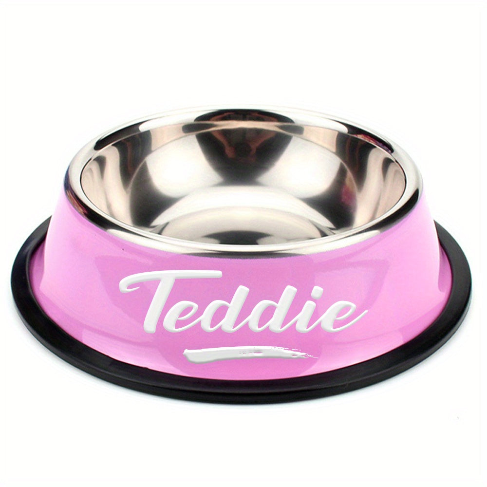 Personalized Anti Slip Stainless Steel Pet Bowl