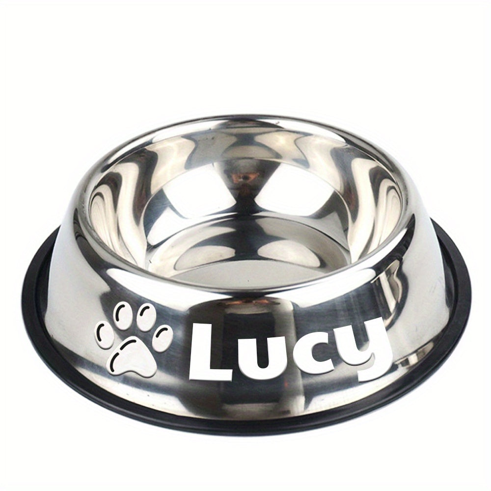 Personalized Anti Slip Stainless Steel Pet Bowl