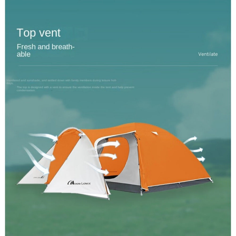 MOON LENCE 4-Person Waterproof Camping Tent
