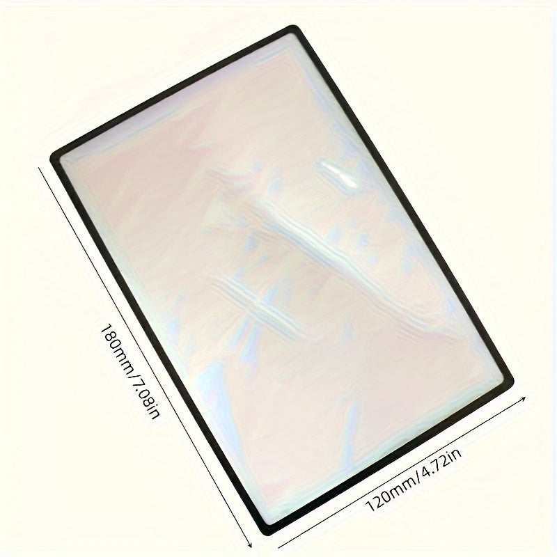3X Magnifier - Crystal-Clear Portable Transparent Card-Style Magnifying Glass with Compact Design