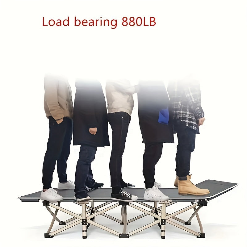 1pc 75in Extra-Large Double-Sided Mattress Foldable Portable Heavy-Duty Outdoor Bed,