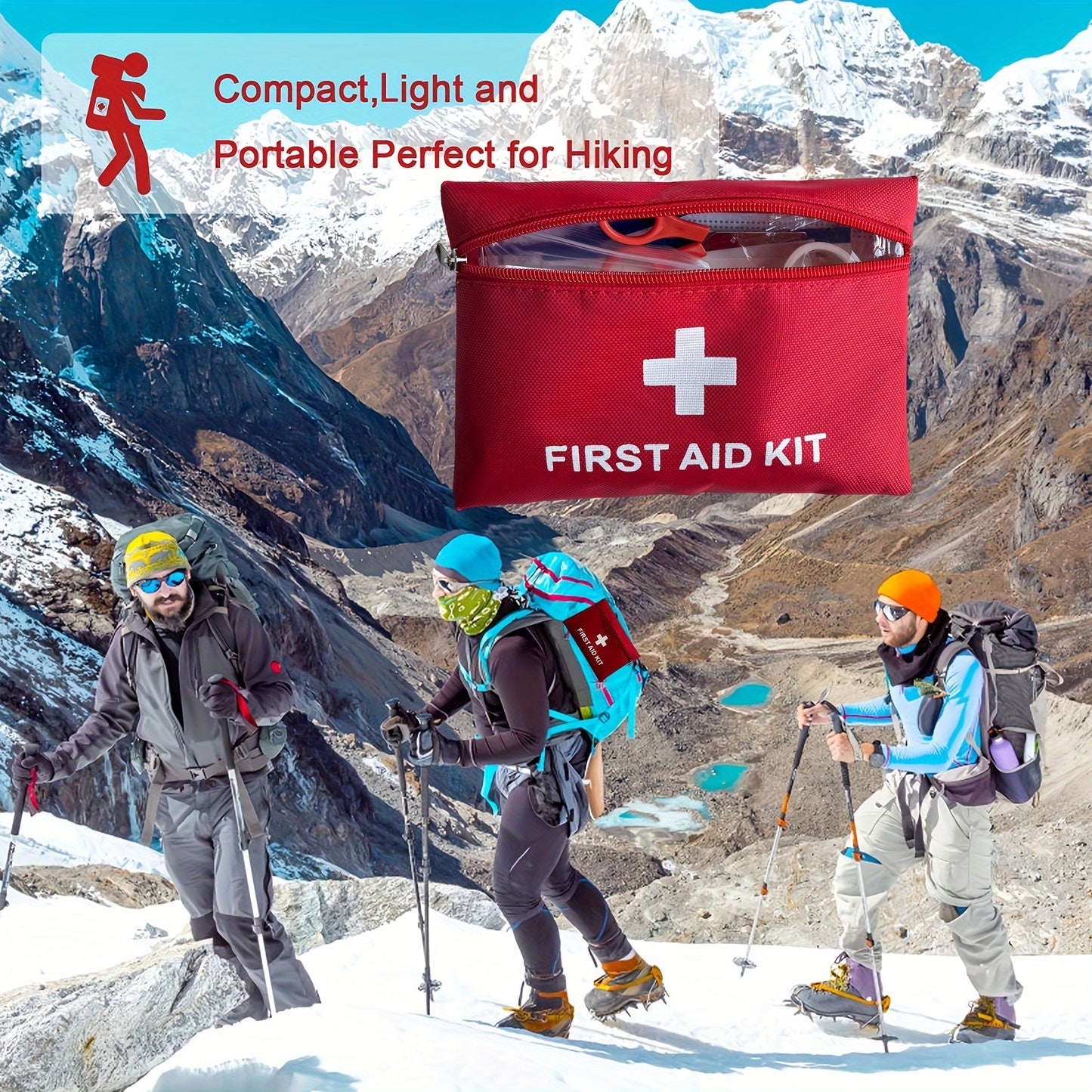 Ultimate First Aid Kit – Complete Survival Gear with Bandages, Scissors, Tweezers, Wet Wipes, Tourniquet