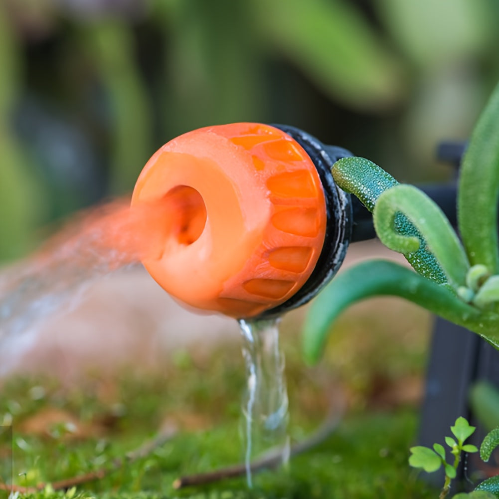 200FT Automatic Plant Watering System With 1/2 Inch Hose 1/4 Inch Tubing Patio Misting Plant Watering System.