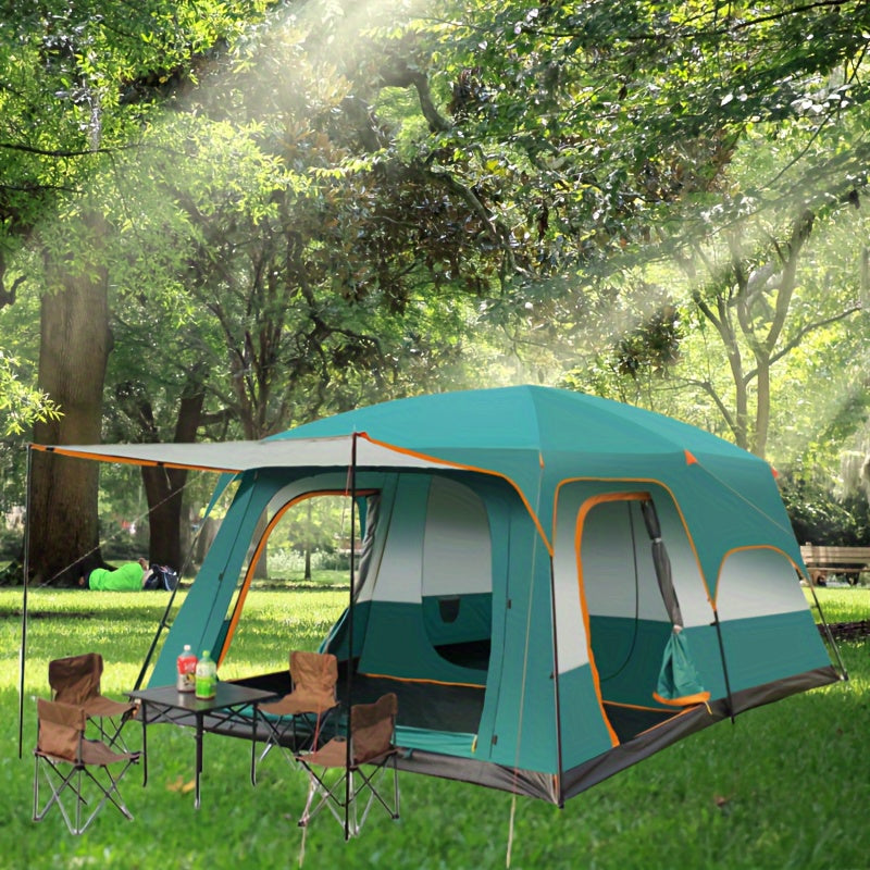 10-12 People Extra Large Family Cabin Tent, Waterproof, Double Layer