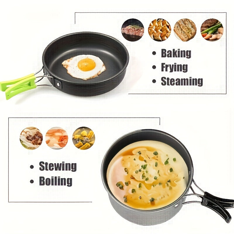 3pcs Aluminum Lightweight Camping Cookware Set