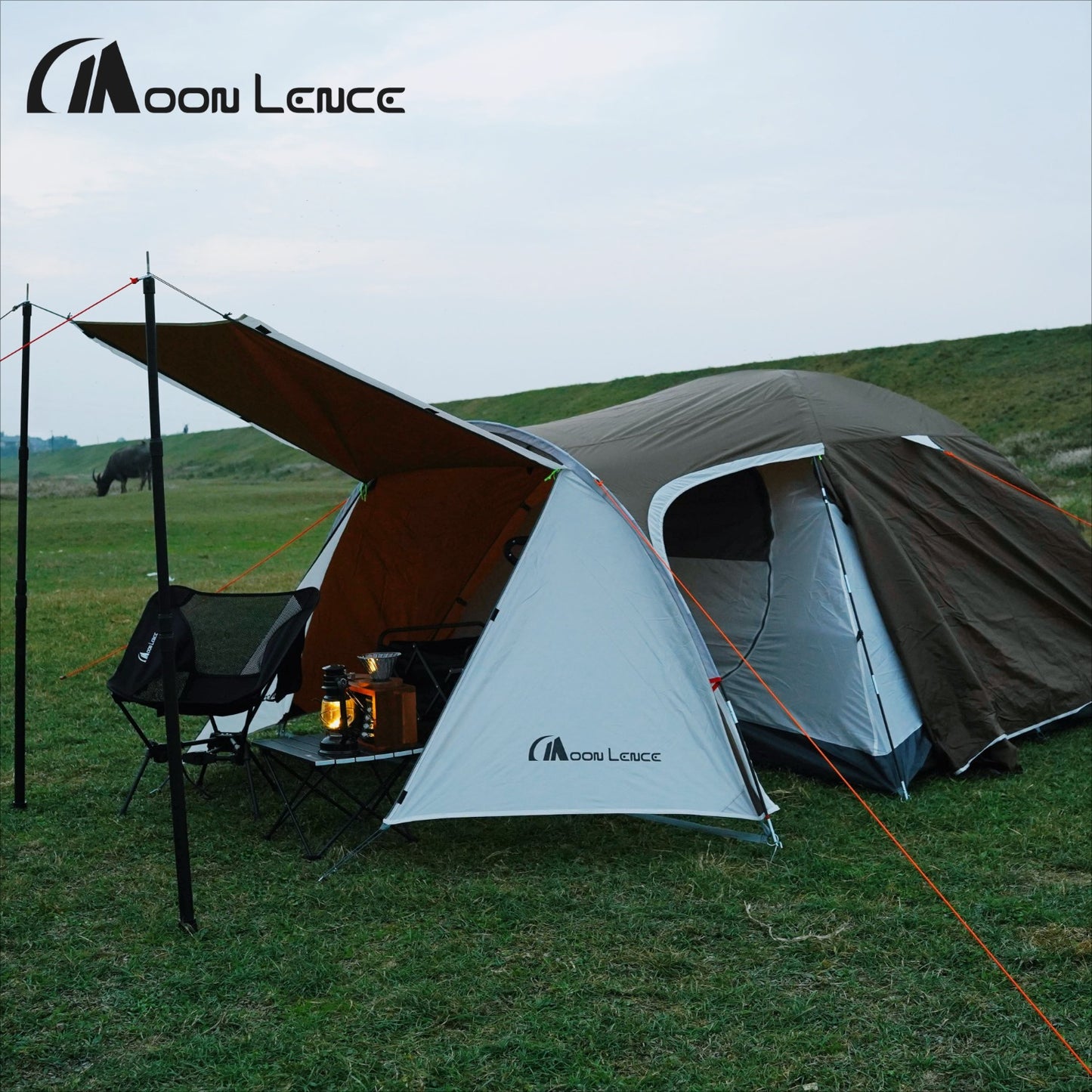 MOON LENCE 4-Person Waterproof Camping Tent