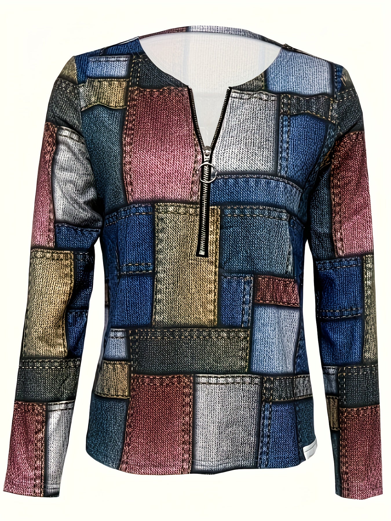 Spring And Autumn Fashionable V-neck Long Sleeve Pullover