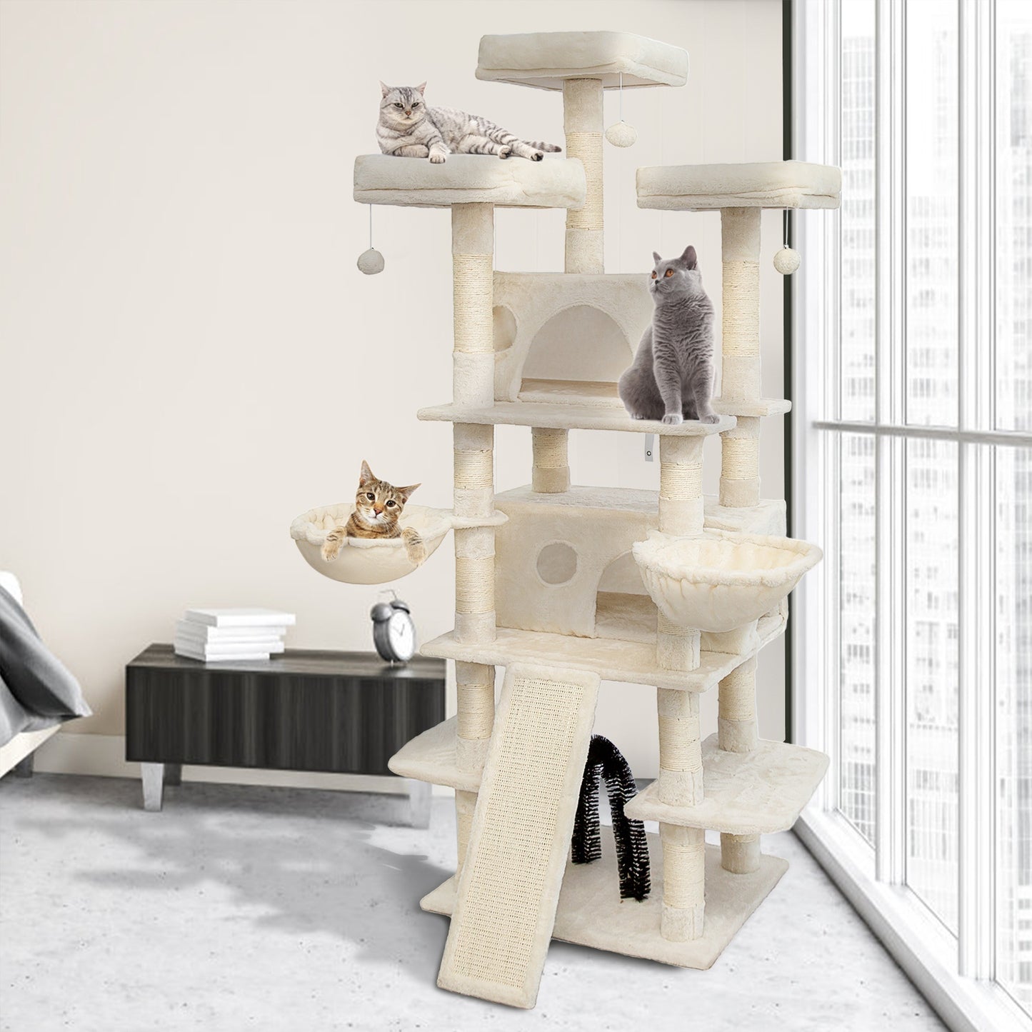 68 Inches Big Multi-Level Cat Tree