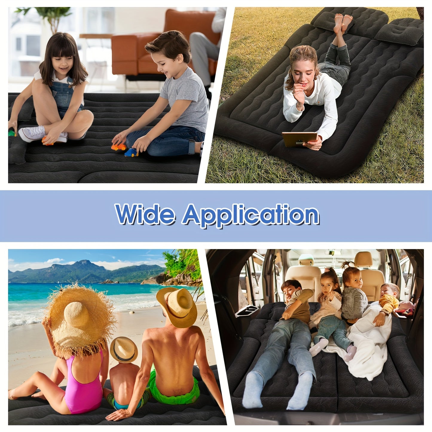 2-in-1 Adjustable Multifunction Inflatable Travel Mattress