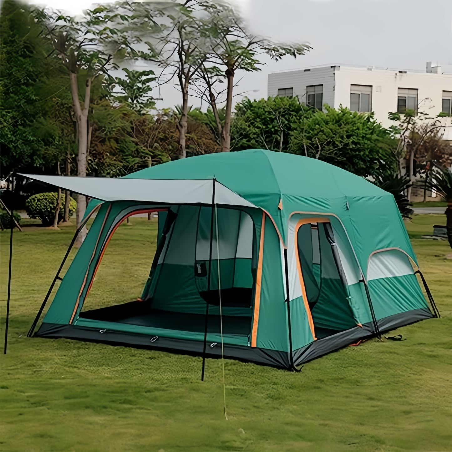 10-12 People Extra Large Family Cabin Tent, Waterproof, Double Layer
