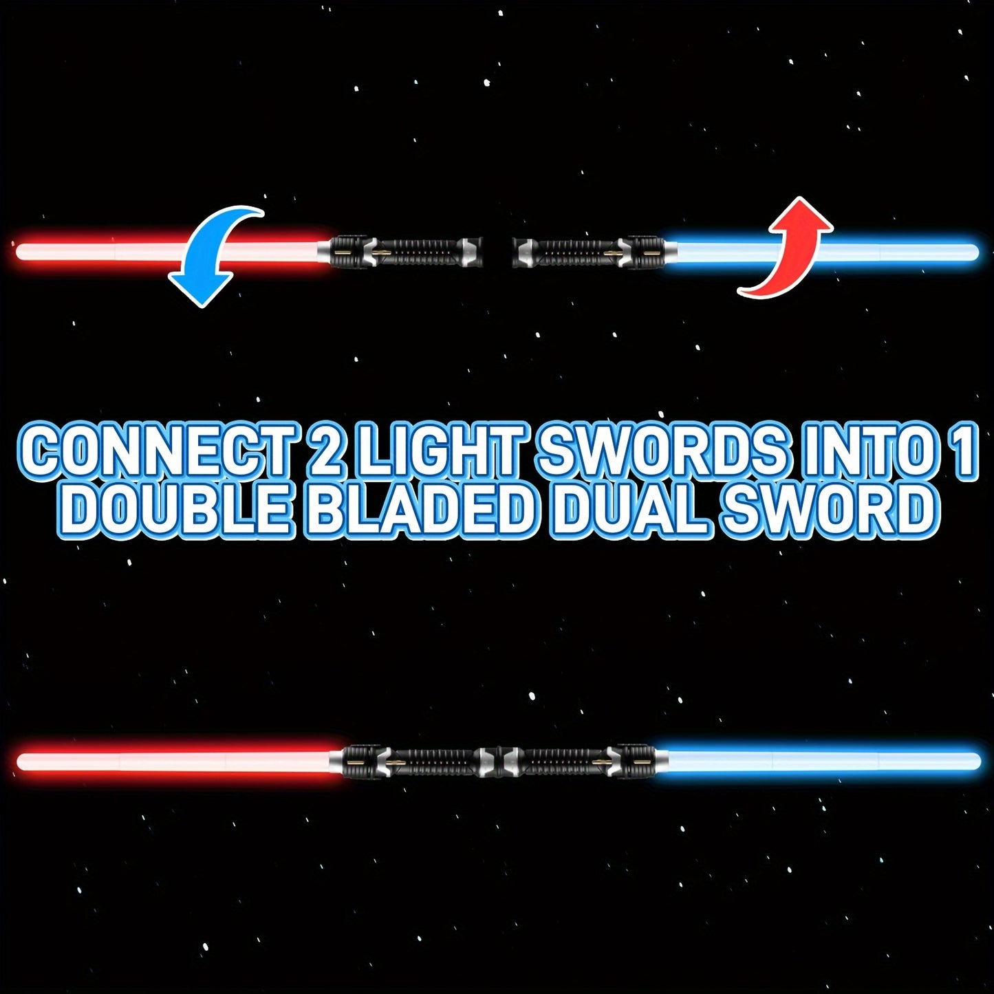 Set of Two-Color Design Children's Toy Lightsabers -