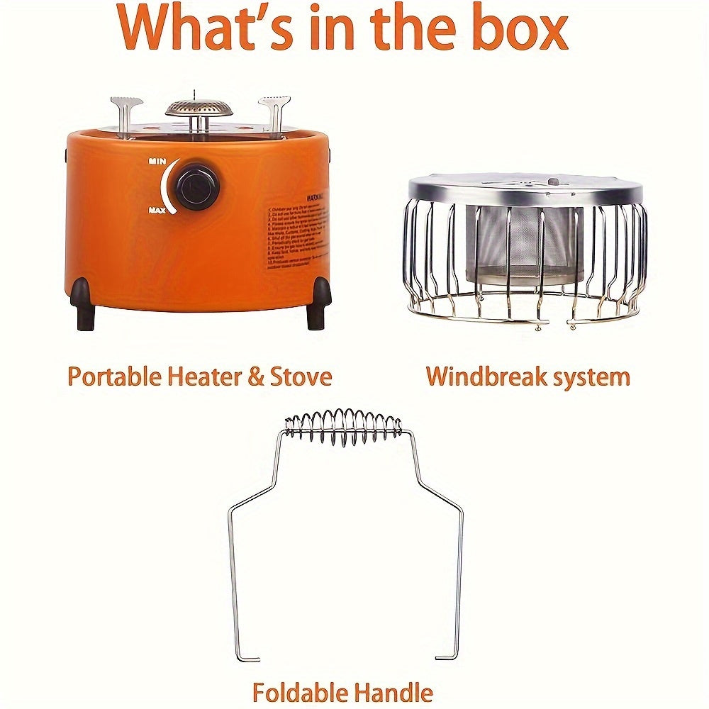 PropaneMaster 9000 BTU 2-in-1 Portable Gas Stove - Reliable Indoor & Outdoor Heating, and Cooking.