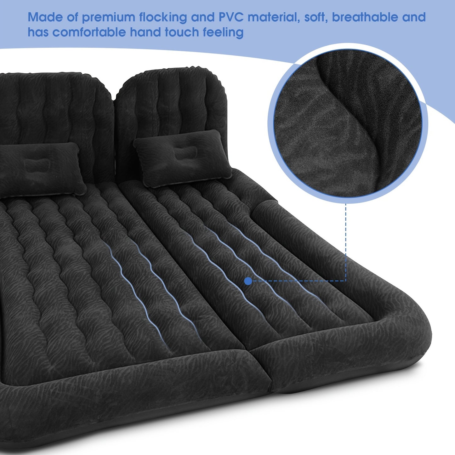 2-in-1 Adjustable Multifunction Inflatable Travel Mattress