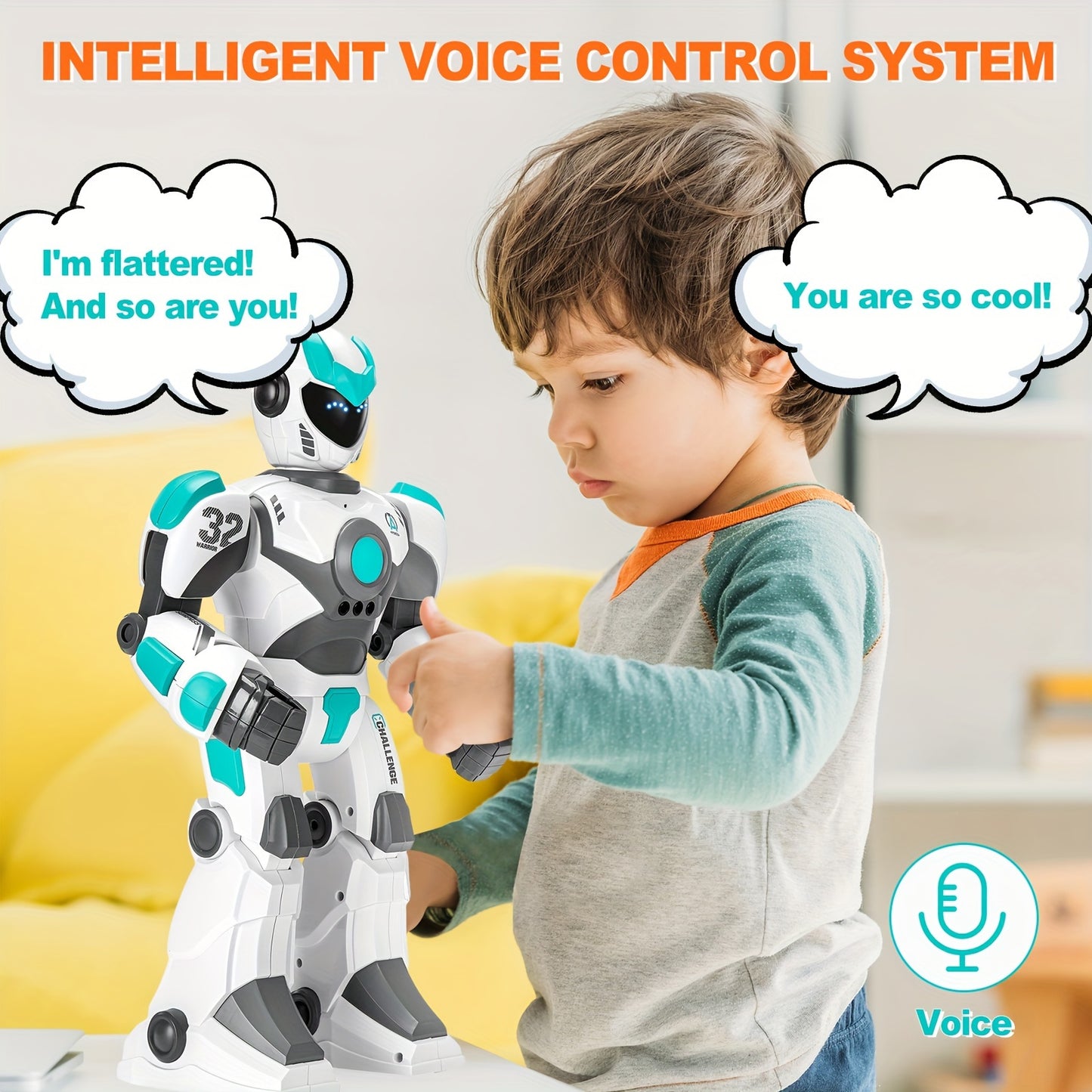 WiFi Signal Large Remote Voice Control Robot