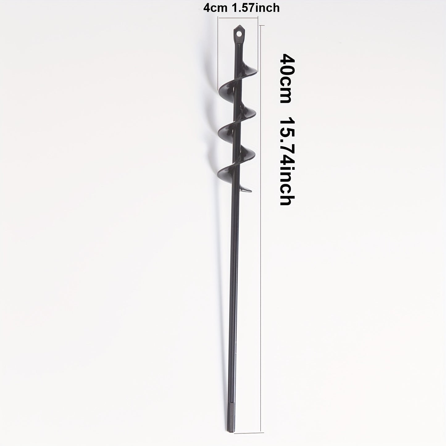 Auger Drill Bit Set for Planting - 1.6" & 3.5" Spiral Hole Punch, Bulb Planter Tool with Hex Drive