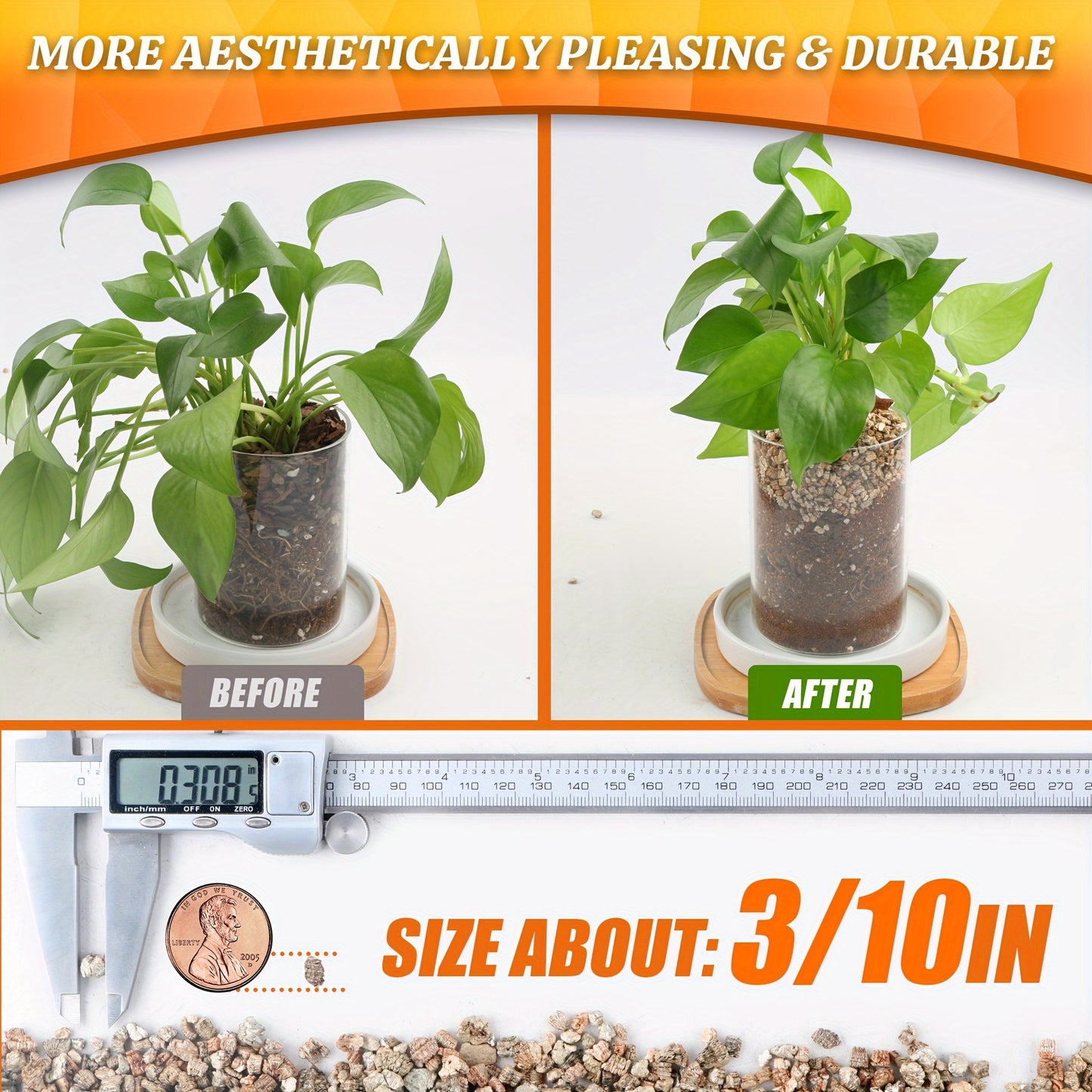 9/18QT Vermiculite, Vermiculite For Plants, Horticultural Coarse Vermiculite, Suitable For Bonsai And Garden Art Needs