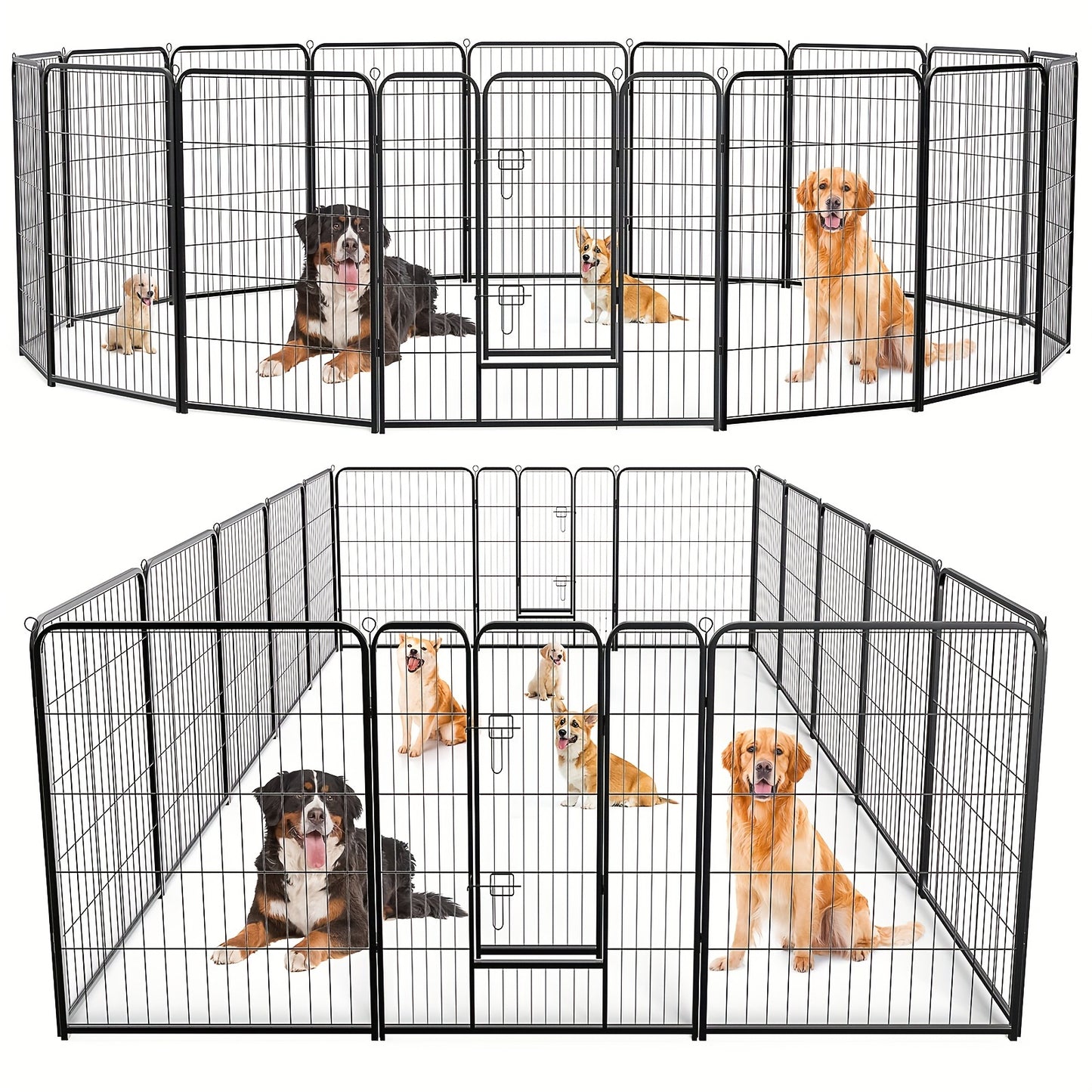16/8 Panels Dog Playpen, Outdoor, Indoor