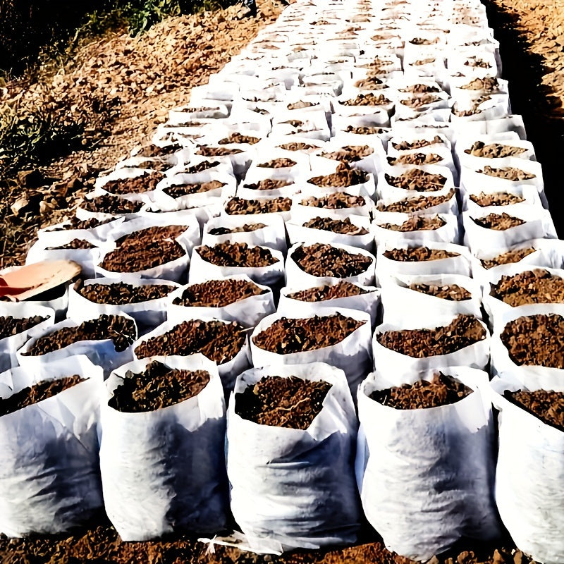 500/1000pcs Biodegradable Seed Nursery Bags, Non-Woven Plants Grow Bags, Fabric Seedling Pots Plants Pouch,