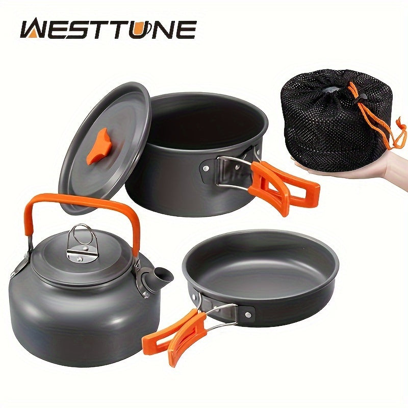 3pcs Aluminum Lightweight Camping Cookware Set