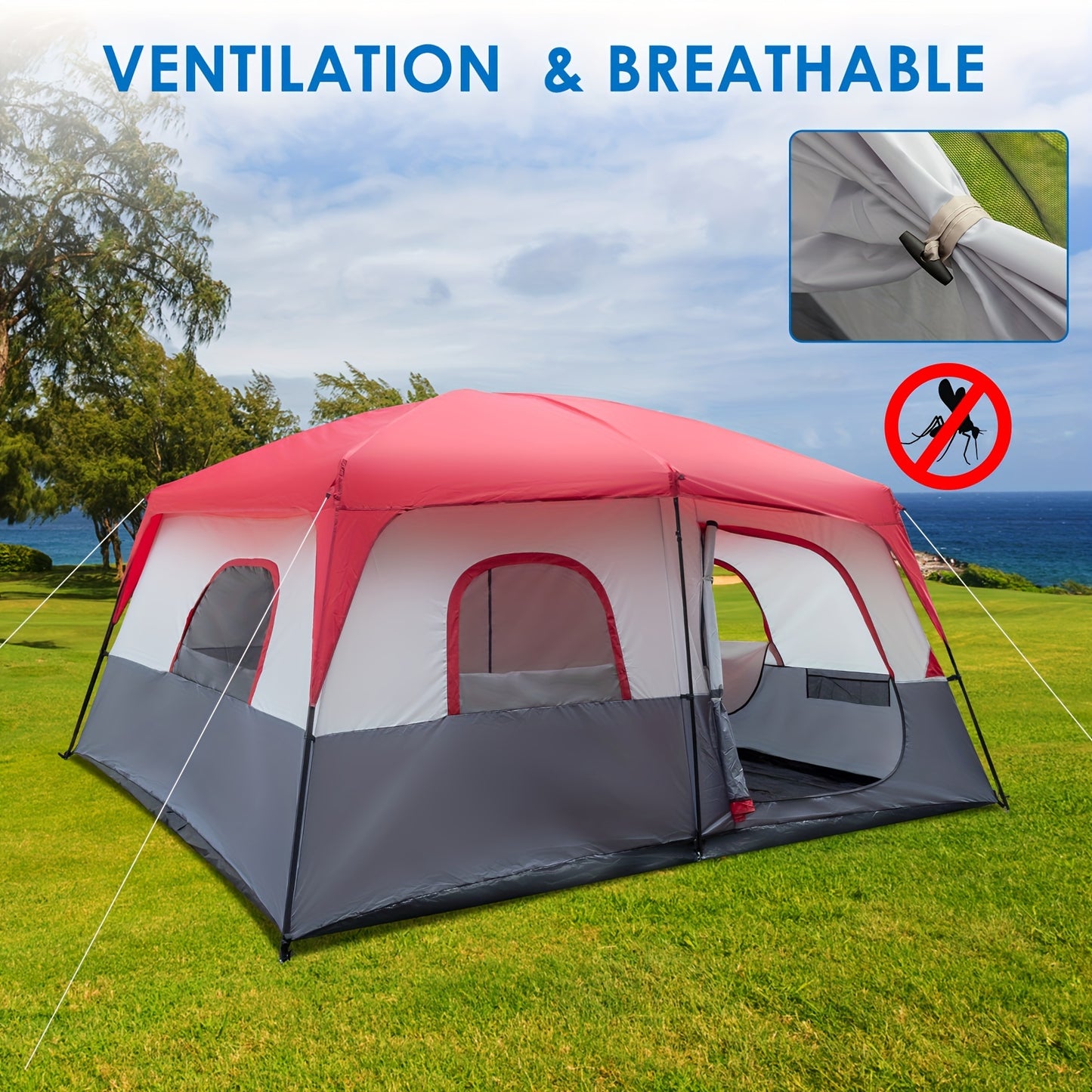 14-Person Polyester Cloth Camping Tent