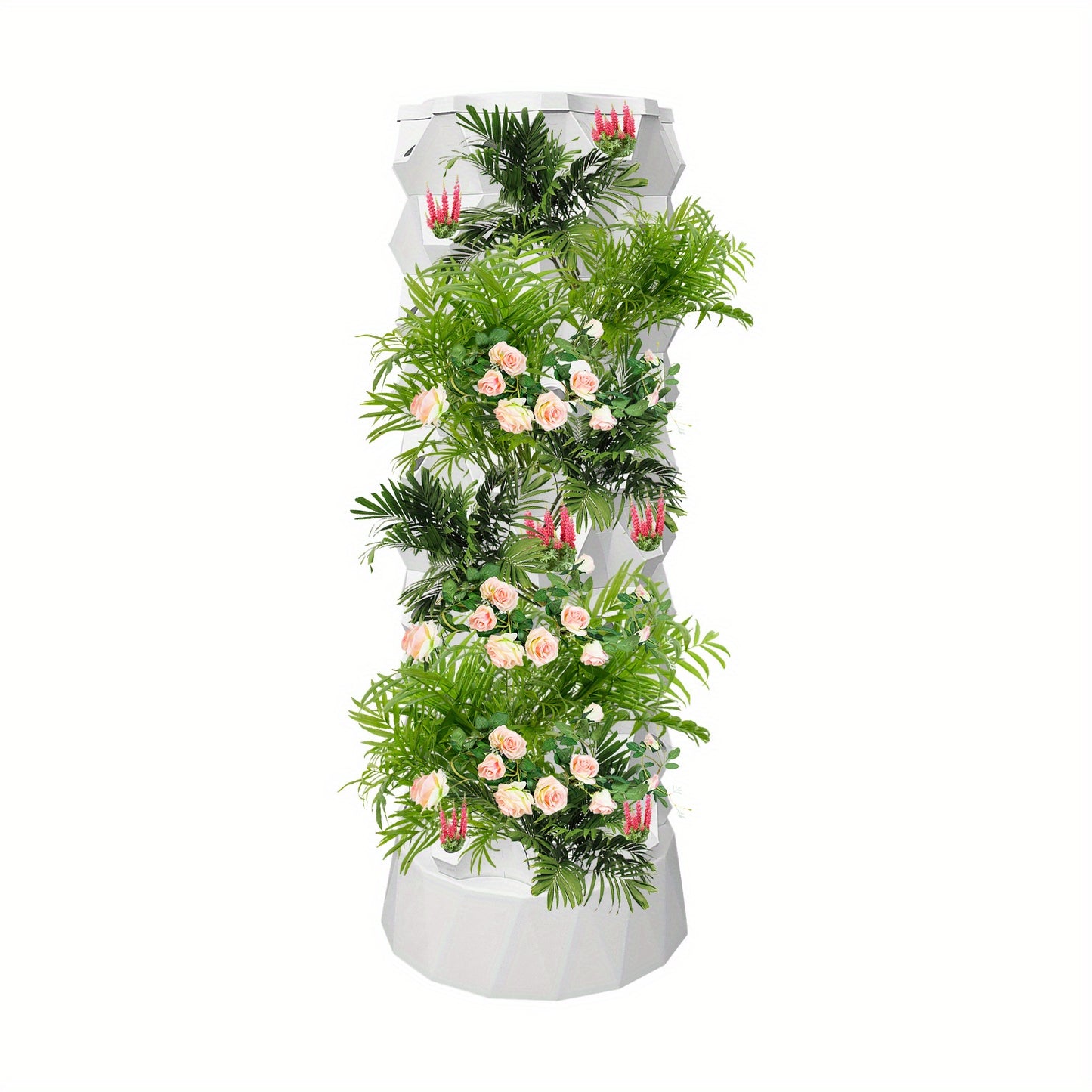 Hydroponic Tower Starter Kit - 80 Slots Vertical Hydroponic Planter - With Water Pump Planter Tower