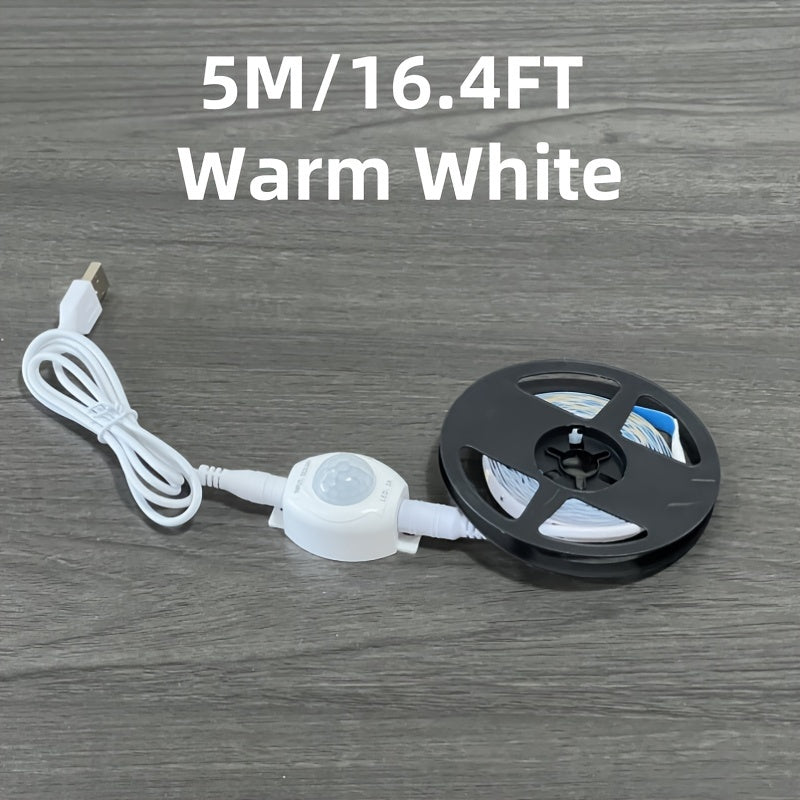 16.4ft Motion-Activated LED Strip Lights.