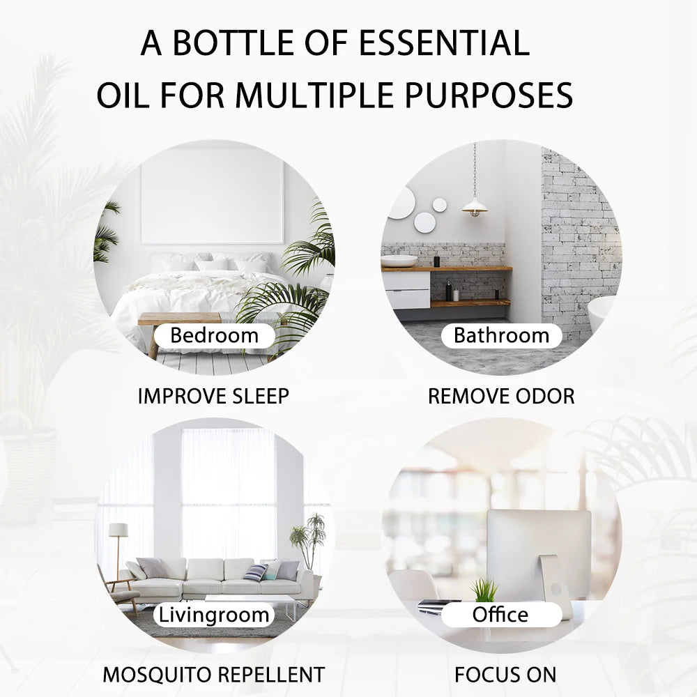 Pure Natural Essential Oils Humidifier Diffuser Aroma Oil