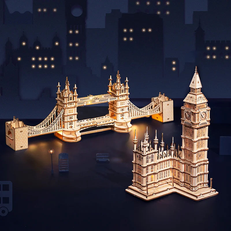 Wooden Puzzle Bridge