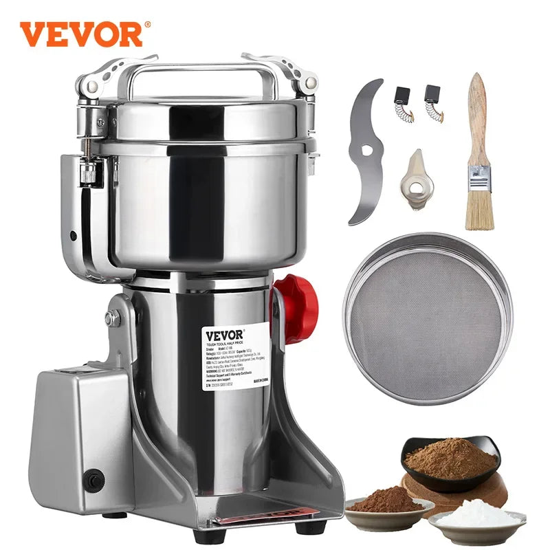 Electric Grain Mill Grinder, Stainless Steel
