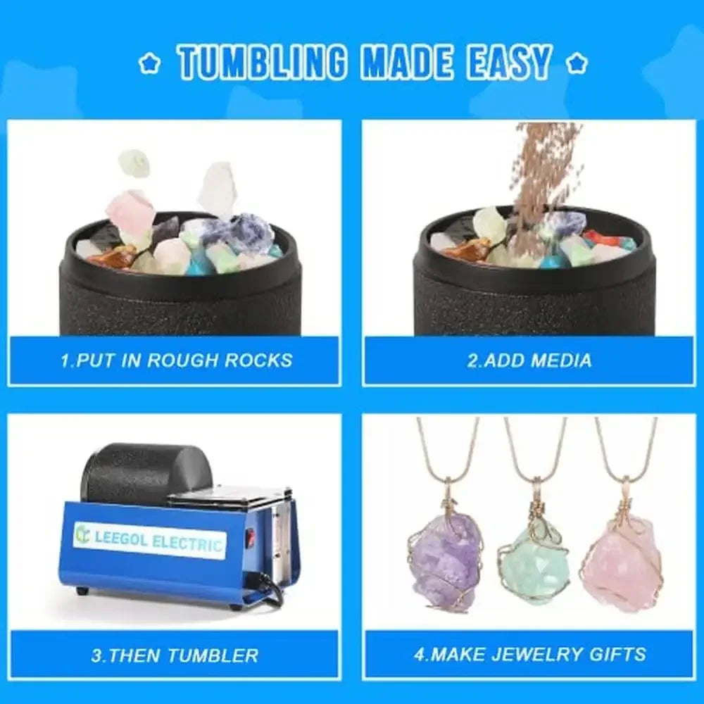 Single Drum Rock Tumbler