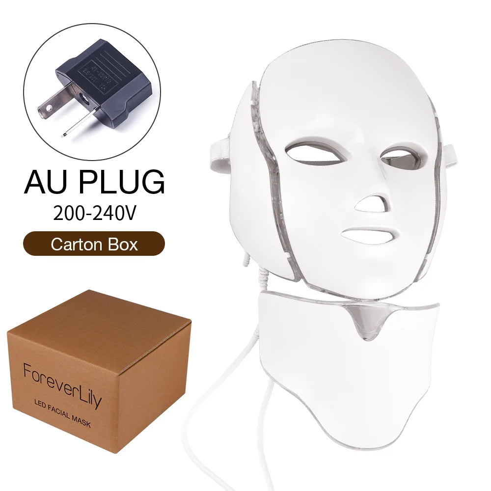 LED Facial Mask, Rejuvenation Face and Neck Care