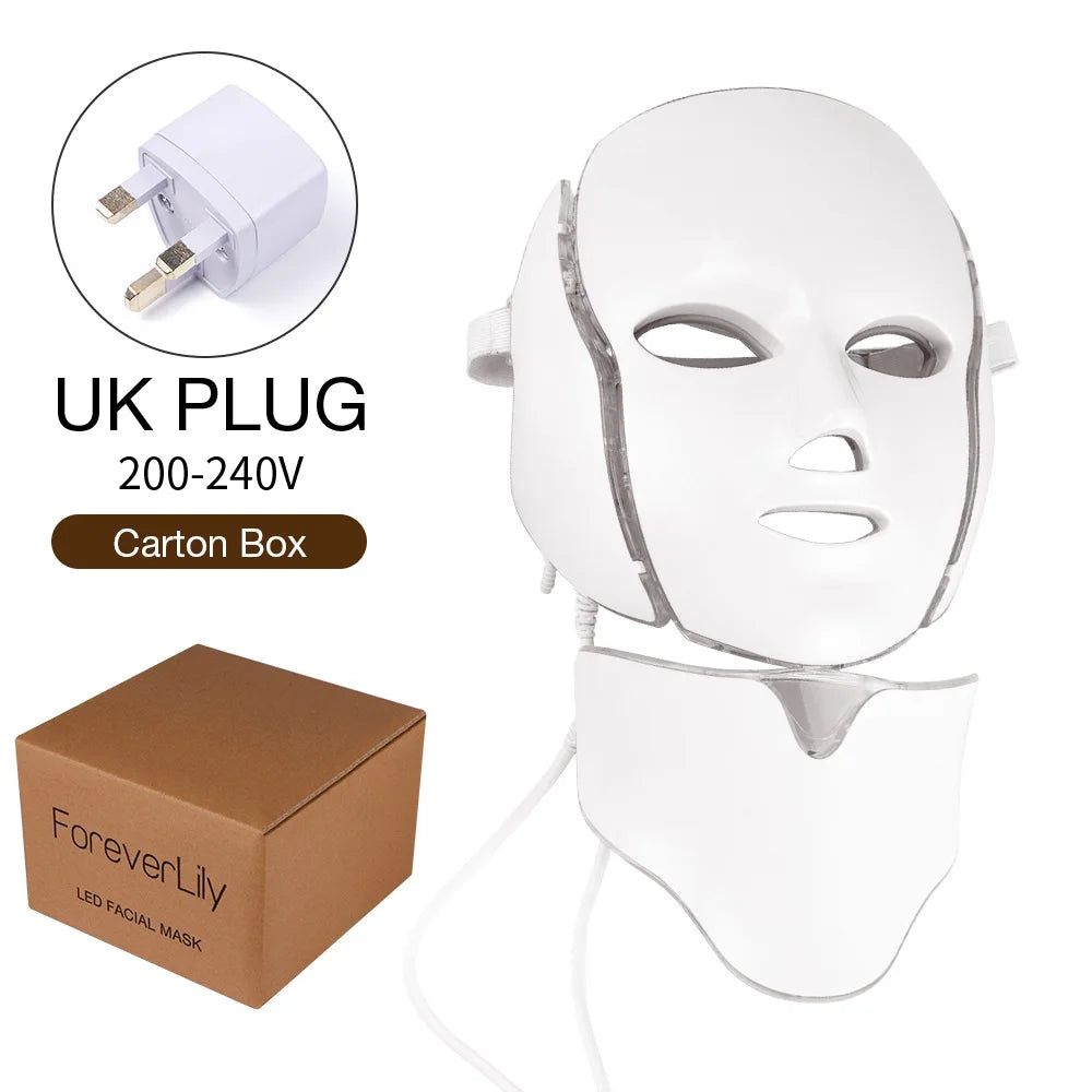 LED Facial Mask, Rejuvenation Face and Neck Care