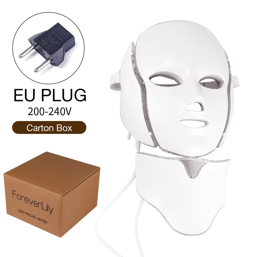 LED Facial Mask, Rejuvenation Face and Neck Care