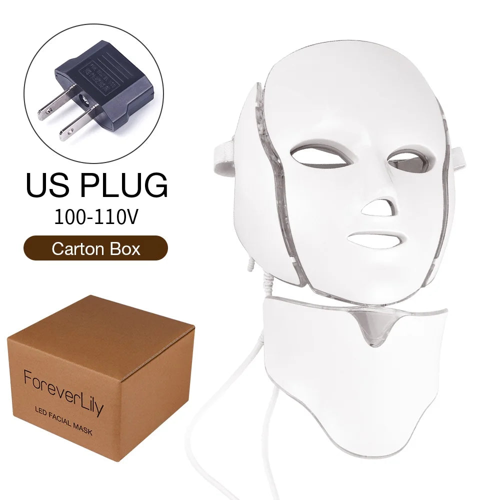 LED Facial Mask, Rejuvenation Face and Neck Care