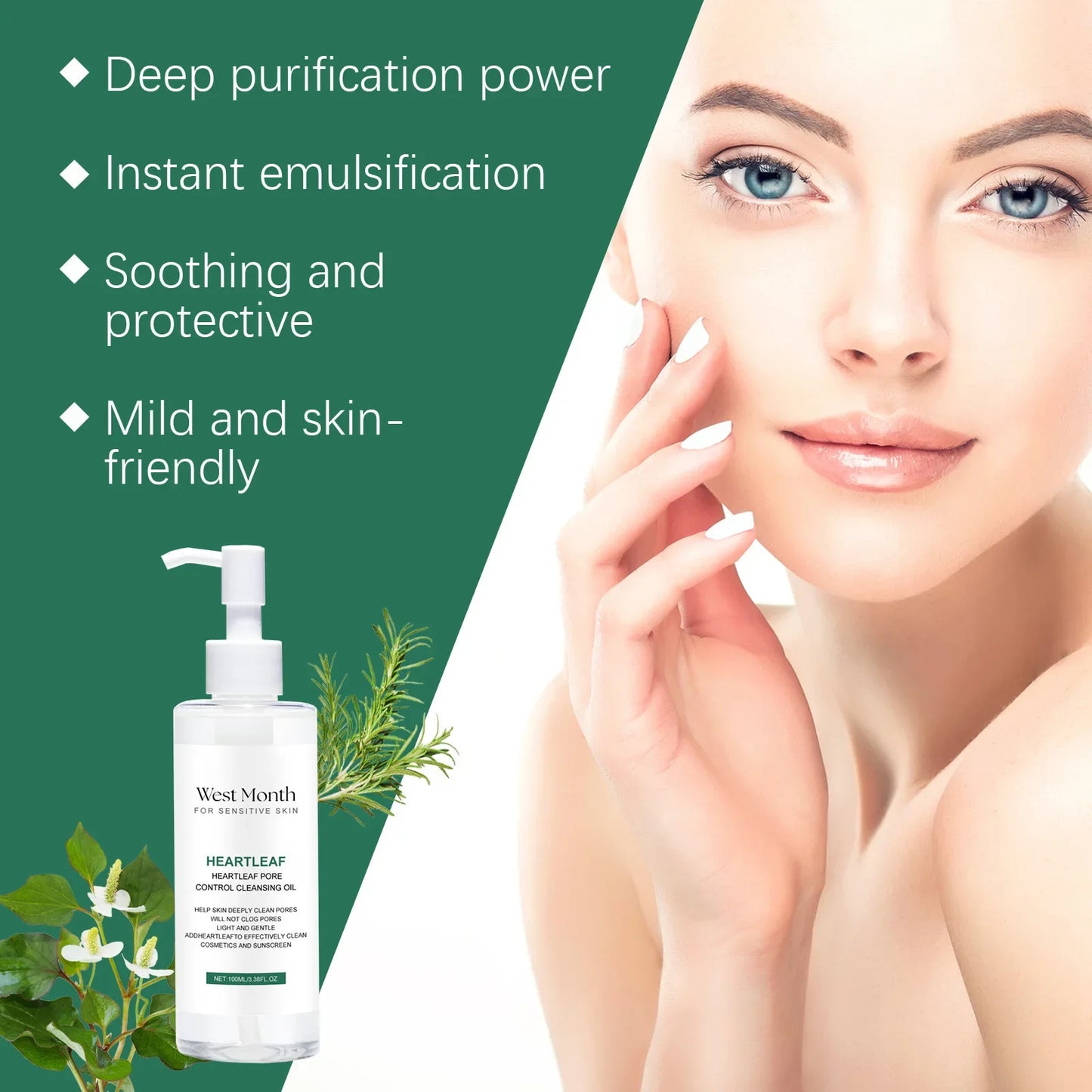 Makeup Removal Pore Cleansing Oil Moisturizing Facial Cleanser